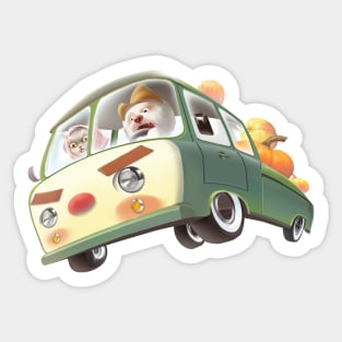 Pumpkin Truck Sticker